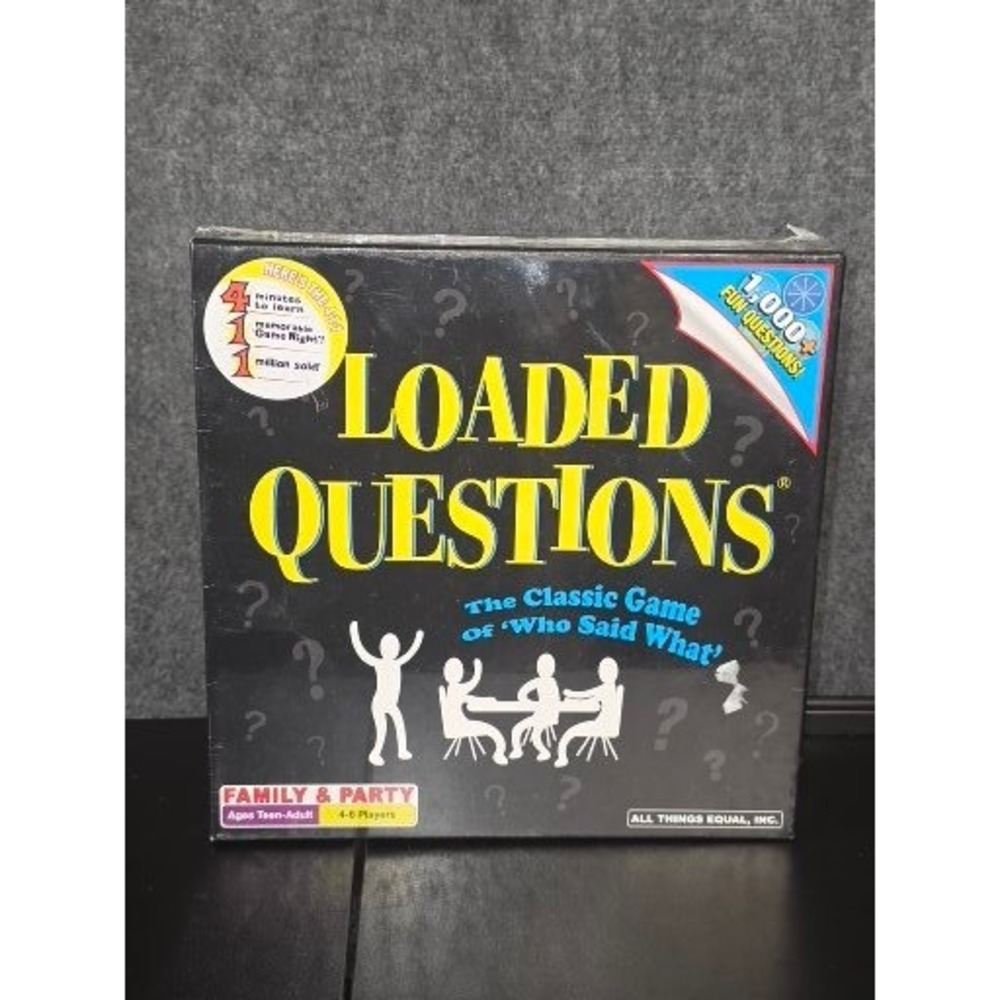 Loaded Questions Board Game All Things Equal 2011 Classic Who Said What New